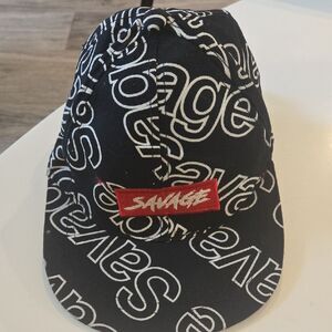 Savage Black and White Men's Cap